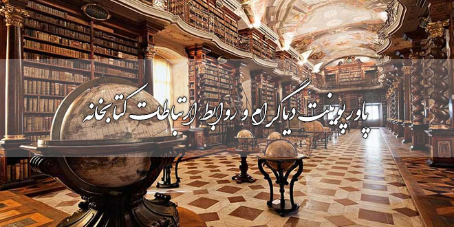 پاورپوینت دیاگرام و روابط ارتباطات کتابخانه 1 پاورپوینت دیاگرام و روابط ارتباطات کتابخانه